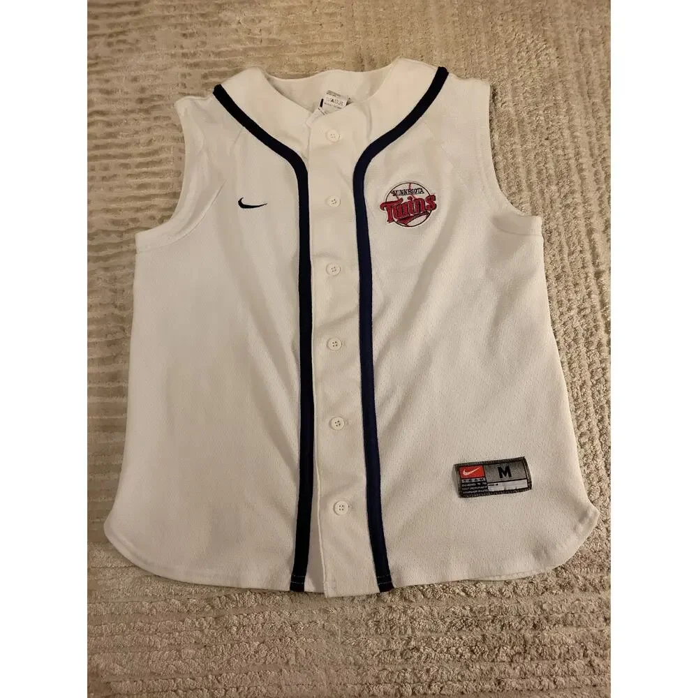 Nike Minnesota Twins Jersey Baseball Youth Medium 12-14 Boys Kids Sleeveless